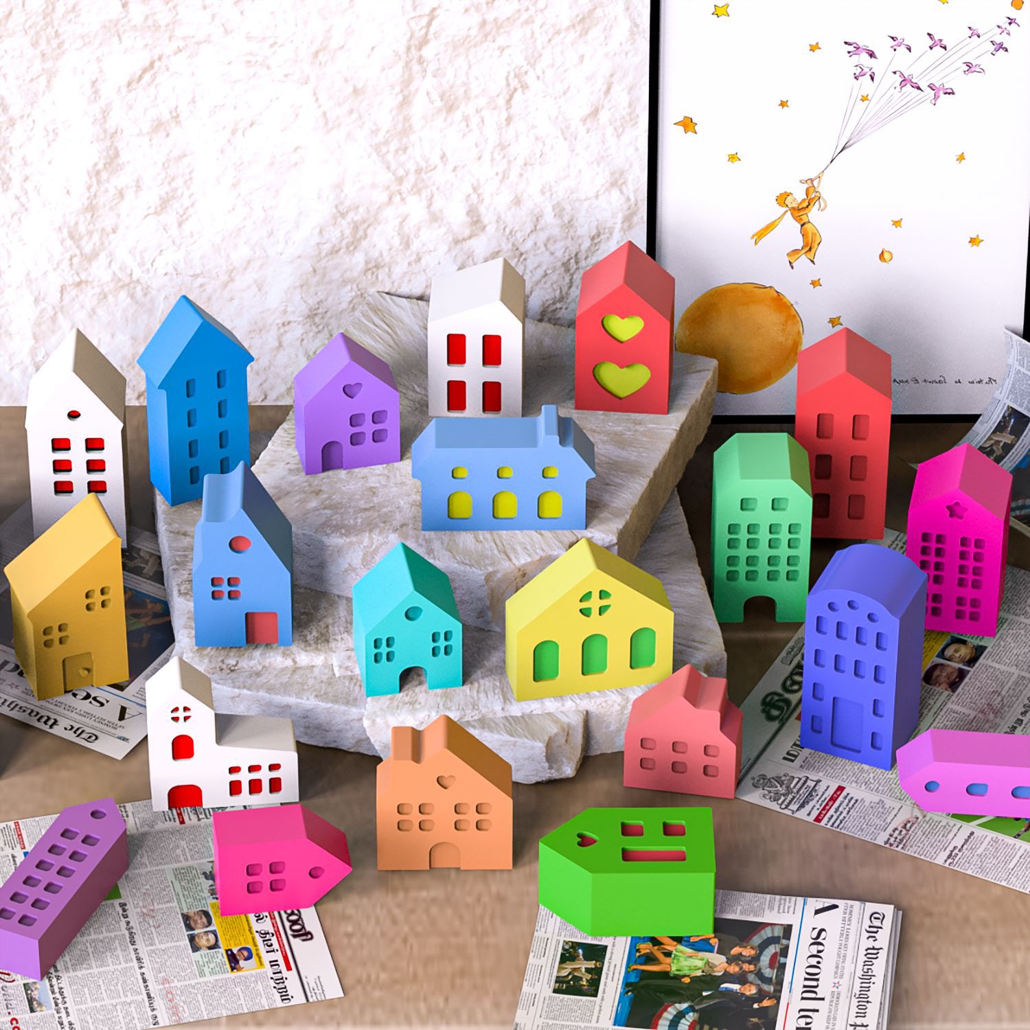 Multi-House Ornament Silicone  - Soap Making Gifts review and price